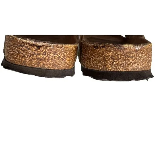 Birkenstock Florida Sandals Womens 40 US 9.5 Vegan Southwestern Print Mocha - Picture 11 of 12